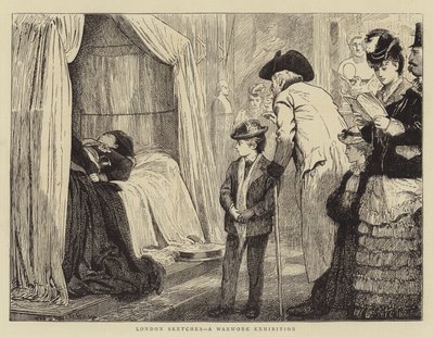 London Sketches, a Waxwork Exhibition by Marcus Stone